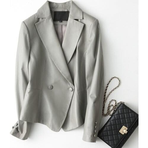 Casual Real Leather Coat Women Natural Sheepskin Jacket Genuine Leather Womens Spring Jackets jaqueta feminina ZJZ1702