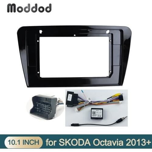 10.1 Inch Radio Fascia Fit for SKODA OCTAVIA 2013-2018 Stereo GPS DVD Player Install Surround Panel Dash Mount Trim kit Frame