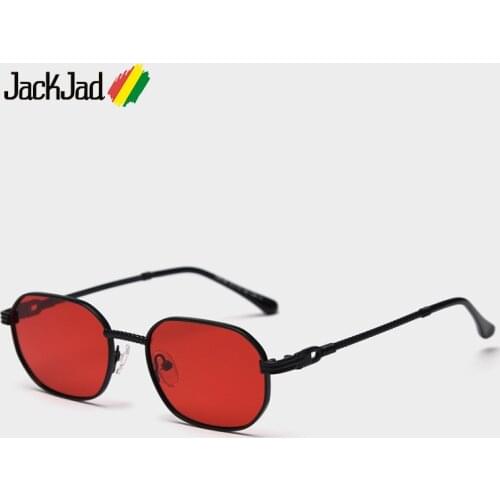 JackJad 2020 Vintage SteamPunk Style Polarized Gradient Sunglasses Polygon Metal Brand Design Sun Glasses Oculos De Sol S98186
