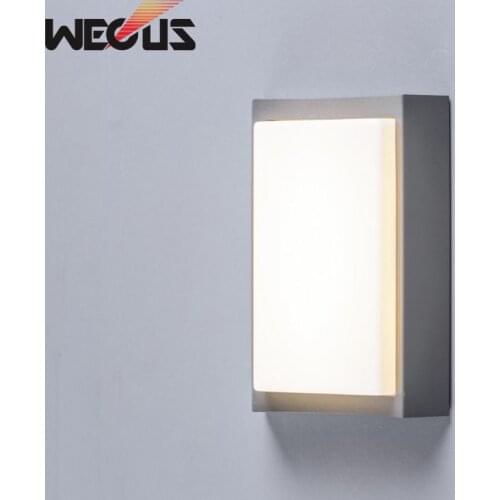 Modern aluminum outdoor waterproof LED wall lamp corridor lamp for step corridor street garden fence parking coffee