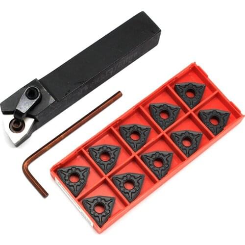 WNMG080404 Carbide Insert WNMG080408 MWLNR2020K08 MWLNR 1616H08 Boring Bar Durable Lathe Turning Tool Set