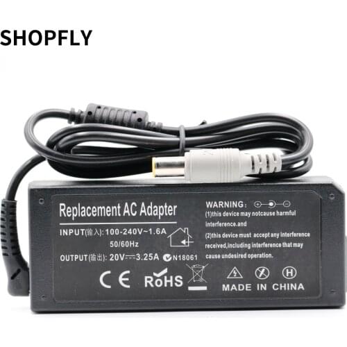 For IBM / Lenovo / Thinkpad T420 T430 T500 T510 T520 Laptop Battery Charger / Ac Adapter 20V 3.25A 65W