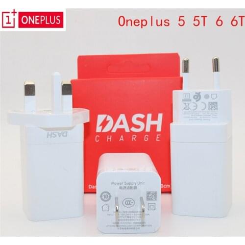 OnePlus 20W Dash Charger EU/US/UK Adapter Fast Charging USB Type-C Data Cable For Oneplus 1 + 7 7T Pro 6 6T 5 5T 3T