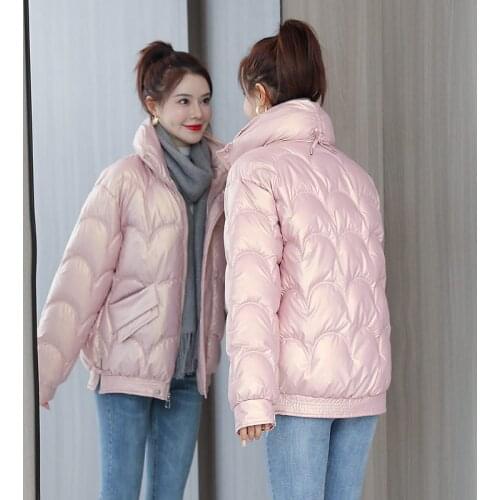 2021 New Winter Parkas High Quality Stand Collar Coat Women Fashion Jacket Winter Warm Woman Clothes Casual Cotton Jacket aq1115