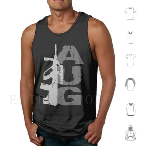 Aug Tank Tops Vest Cotton Styer Aug Gavino7 Gavin Dewing Gun Rifle Assault Firearms Gld