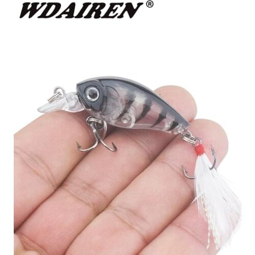 1Pcs 45mm 4.5g Bass Fishing Lures Crank Bait Crankbait Tackle Swim bait wobblers fishing japan Hard Crazy Fish Lure