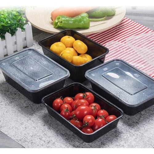 10Pcs Microwavable Food Meal Storage Containers Reusable Lunch Boxes Bento Box PP Home Lunchbox School Travel Use Kitchen Tool