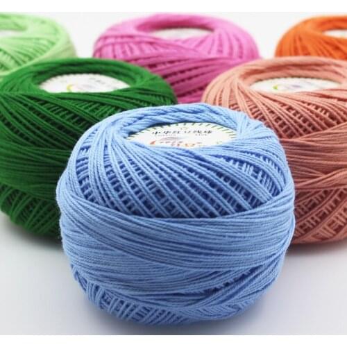 5 Pieces 250G Lace Crochet Yarn Crochet Thread Knitting Yarn Cotton Coaster Thread Spring and Summer Special Offer Wool