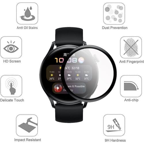 9H Premium Tempered Glass For Huawei Watch 3/3pro Anti Explosion Anti-shatter Screen Protectors Film Guard Cover