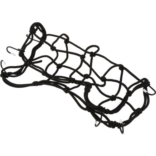 Motorcycle Packing Carrier Web Cargo Hold Down Net 30 x 30cm Bungee Black