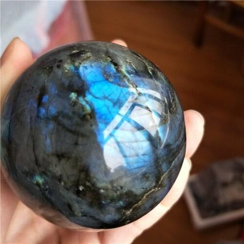 Big size 55-65mm labradorite sphere flash shining color natural labradorite ball healing meditation free shipping