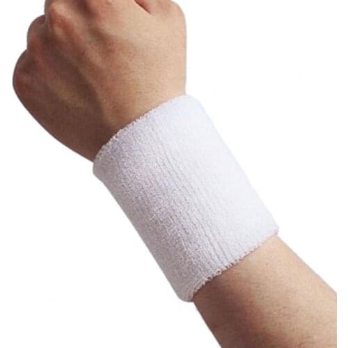 10 Colors Wristband Sports Easy To Dry Breathable Wrist Sweatband Sports Protection For Tennis Basketball Squash Badminton GYM