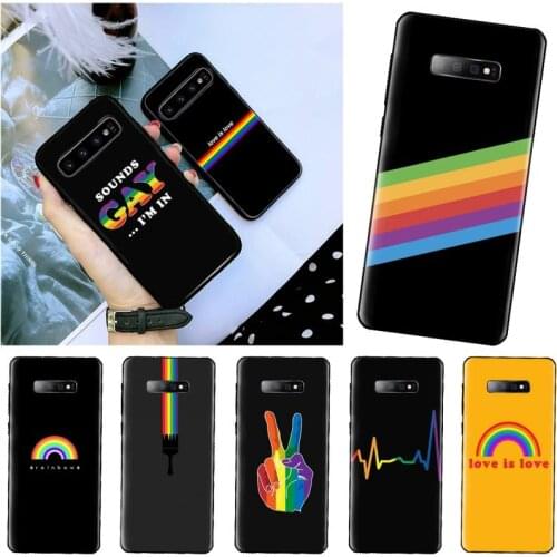 Gay Lesbian LGBT Rainbow Pride Phone Case For Samsung S6 S7 edge S8 S9 S10 e plus A10 A50 A70 note8 J7 2017