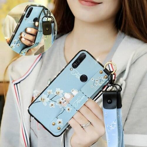 Wrist Strap Case For Huawei Nova 3 3i 4 Soft TPU Back Cover Case On The For Huawei P Smart Plus 2019 Shockproof Phone Case Coque