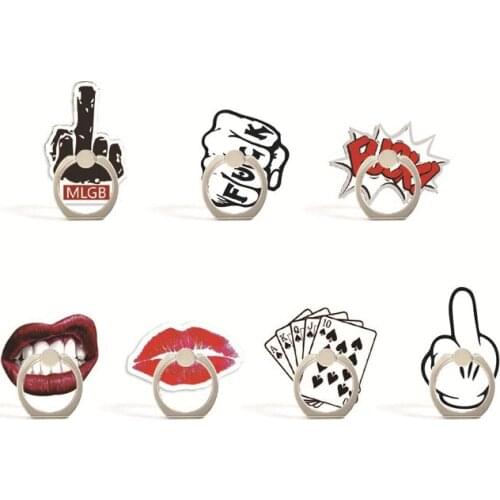 360 Degree Finger Ring Smartphone Stand Holder Mobile Phone Holder Stand For iPhone Acrylic All Smart Phone