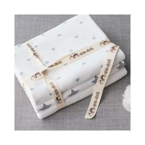 Baby pure cotton class a cotton fabric bed fabric bed sheet summer cartoon childrens quilt cover knitted clothing 50*180CM