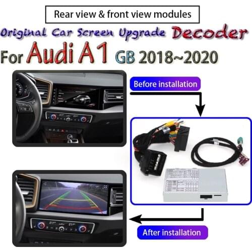 For Audi A1 GB 2018 2019 2020 MMI Interface Reverse Camera Adpter Connect Original Car Screen Upgrade Rear Backup Camera Decoder