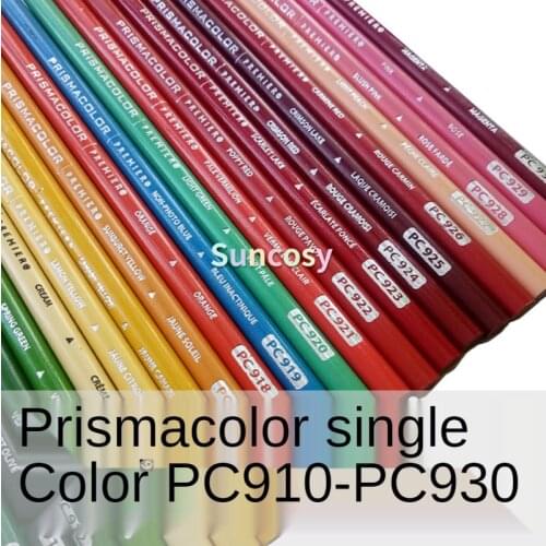 USA Prismacolor Premier Single Colored Pencils,Soft Oil Base,Big Cores,High Quality Pigments,PC927/918/914/924/923/928/929/930