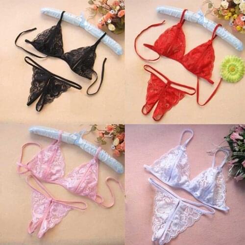 1PCS Bra G-String Garter Suit Womens Sexy Lingerie Lace Top Bra Set Lady Thong Underwear Set Female Fashion Top Erotic Lingerie