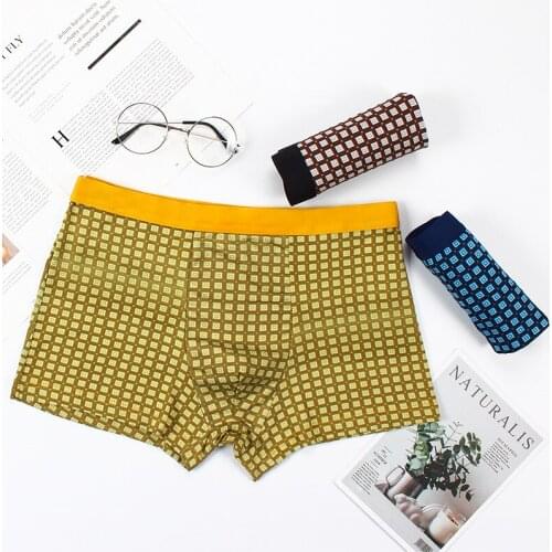 Summer New Breathable Boxer Shorts Mens Underwear Printed Boxer Shorts Panties Wholesale