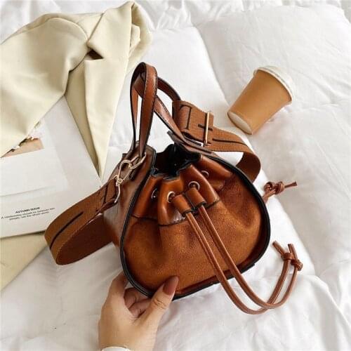 Fashion exquisite shopping bag retro casual lady handbag shoulder bag female leather solid color small female bag 2021