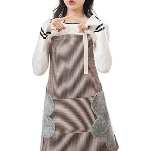 Multi-functional Kitchen Apron Oil Proof Water Resistant Apron with Pockets AC889