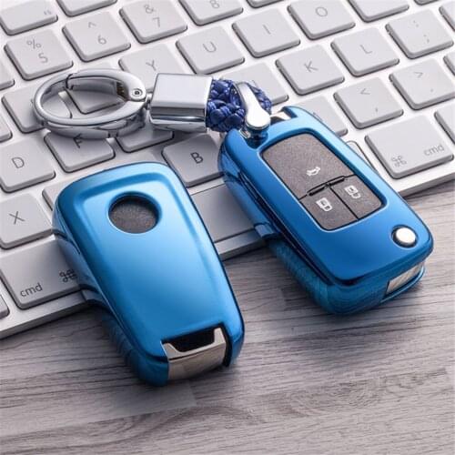 Soft TPU Car Key Cover Case Shell Fob For Opel Astra G H J K Insignia Corsa C D Vectra C Zafira Hand-woven Keychain Keyring