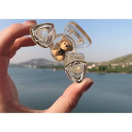 2021 new shark clip South Korea web celebrity cute clip cute bear transparent catch clip female hairpin headdress