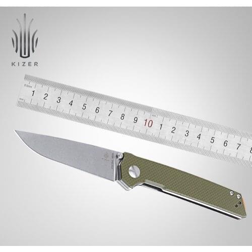 Kizer Hunting Knife V4516N2 Domin 2020 New N690 Steel Stonewashed Blade Knife Outdoor Survival Tools