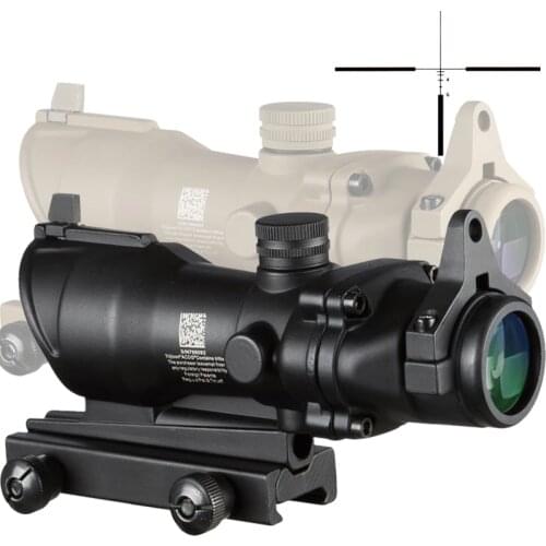 ACOG 4x32 Optical Sights BDC Glass Etched Reticle with Picatinny Rail Mount Tactical Scope for AR15 M4 M16