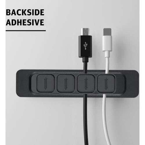 USB Cable Organizer Cable Winder Desktop Tidy Management Clips Magnetic Protector Charger Wire Holder For Mouse Keyboard HOT