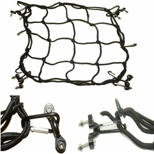 Deck Cargo Bungee Net - Elastic Mesh & Lashing Hooks for Canoe Marine Boat Kayak