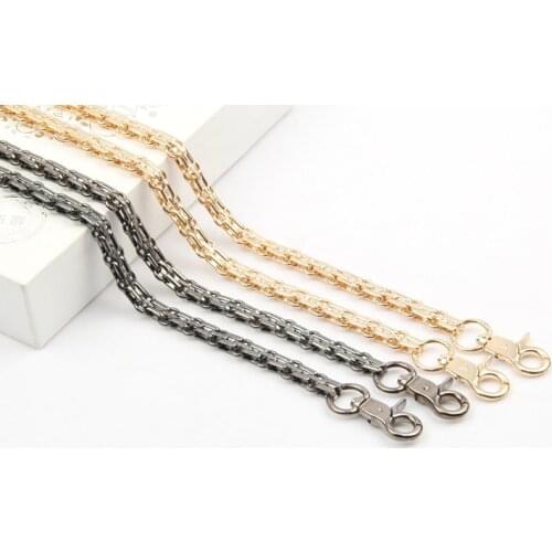 S90CM M130CM Handle Bag Metal Chain for gun black/ golden/ belt buckle Coin Purse Crossbody Bag DIY Accessory Chain 1.2cm width