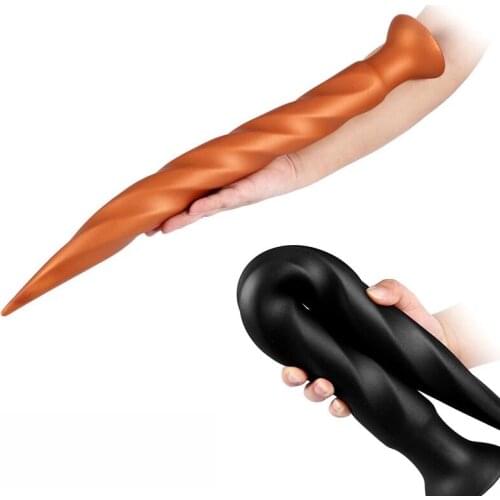 Sex Shop New Silicone Super Long Anal Plug for Men Prostate Massage Large Dildo Anal Sex Toys for Women Butt Plug Erotic Sex Toy