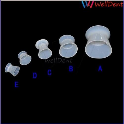 Dental Lab Mixing Bowl Cup Nonstick Silicone (1-5#) 5pcs/set Dental Materials Dental Instrument Teeth Whitening