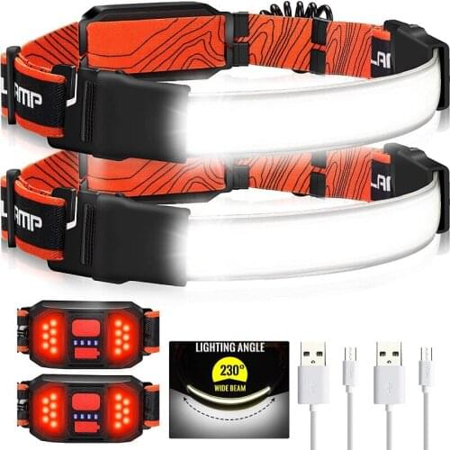 50000LM COB LED Headlight USB Rechargeable Headlamp Waterproof Head Lamp Long Range Head Torch Camping Head Torch