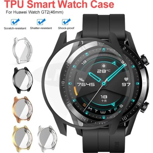 TPU Watch Protect Cover Case for Huawei Watch GT2 42mm 46mm Shell Protector Smart Watch Accessorie for Huawei GT 2