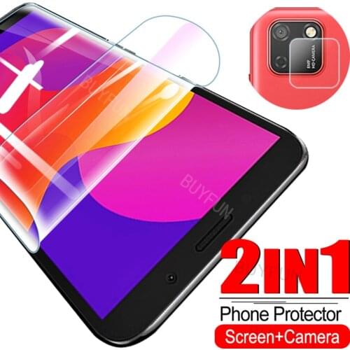 2IN1 Front+Camera Hydrogel Film For Huawei Honor 9a 9s Soft Safety Film Phone Cover Hauwei Honer 9S 9A 9 A 9 S Screen Protector