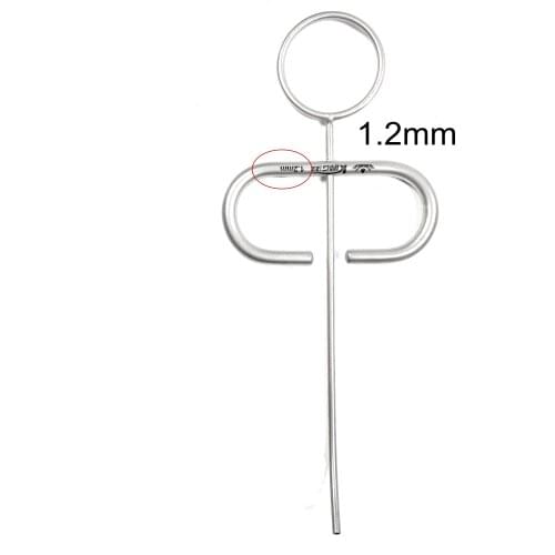 1.2MM Dental SS Powder MTA Plugger Applicator Bone Implant Collector Scraper Graft Injector Syringe Carrier Curved Head