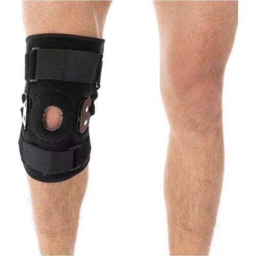 2021 Knee Protector Adjustable Hinged Knee Patella Support Sleeve Stabilizer Sports Fitness Gym Running Knee Wrap Brace