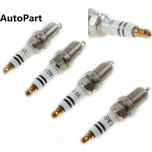 4pcs 06H 905 611 Iridium Spark Plug For VW Golf Jetta Passat Tiguan Audi A3 A4 A6 Q3 TT Allroad 2.0L 06H 905 604 101 905 631 G