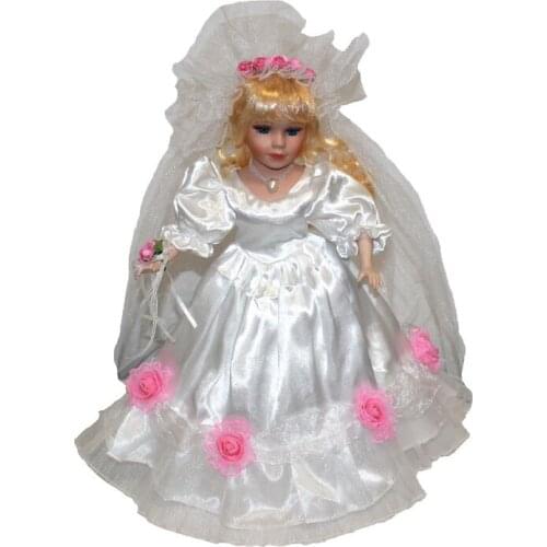 40cm Wedding dress ceramic bride doll style home decoration wedding gifts