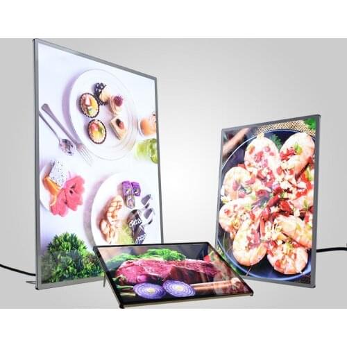 Aluminum panel frame for A4 led panel light kinds of menu card portable led menu board