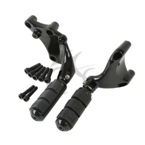 Anti Vibration Foot Pegs Footrest & Brackets For 14-17 Harley XL883 XL1200 X N L
