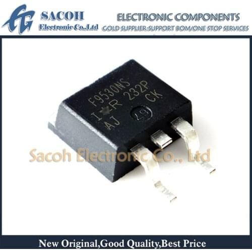 Free Shipping 10Pcs IRF9530NSTRPBF IRF9530NS F9530NS IRF9530S IRF9520NS F9520NS TO-263 14A 100V Power MOSFET Transistor