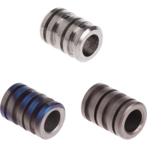 Large Outdoor EDC Titanium Alloy TC4 Knife Bead Lanyard Paracord Rope Pendant