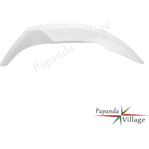 Papanda ABS Plastic Motocross White Front Fender Mudguards Protector Cover Dirt Bike Universal for Honda Suzuki Yamaha