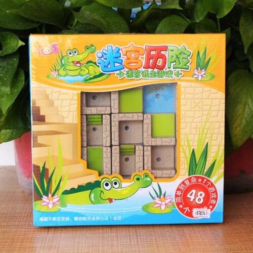 Childrens Plastic 3D Toy Labyrinth Escape Intelligence Developing Logical Training Montessori Educational Game Kids Gift