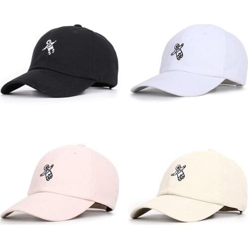 Astronaut Unisex Baseball Cap Embroidery Astronauts Hat Fashion Dad Caps Adjustable Cotton Snapback Caps 4 Colors Available