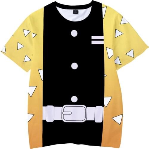 Anime cosplay Demon Slayer Kimetsu No Yaiba Cosplay Costumes T shirt Men Women Short Sleeve T-shirt women Summer Clothes Tee